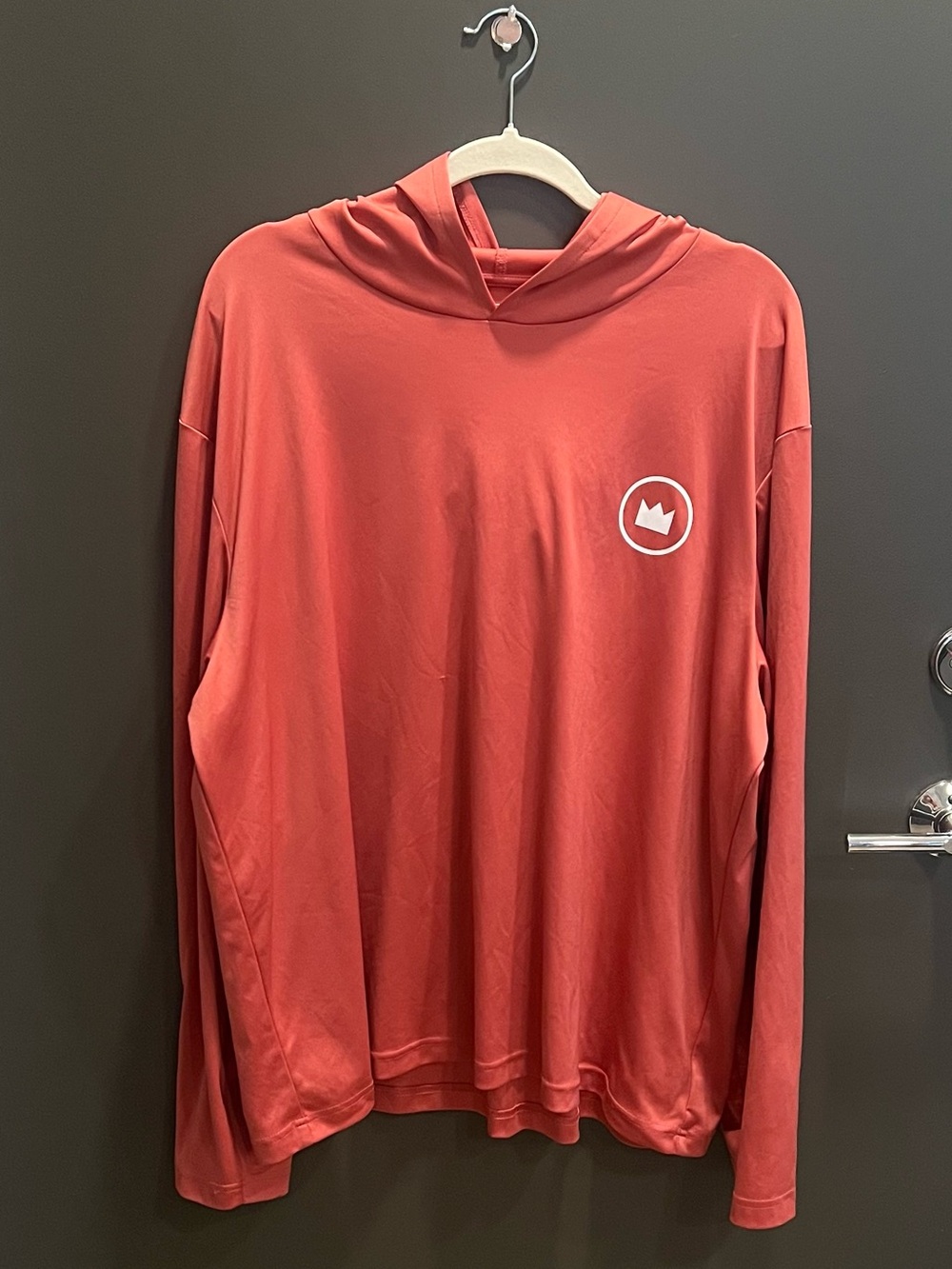 Crown & Ivy Red Performance Hooded Long Sleeve Shirt XXL